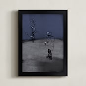 "Winter Child" - Art Print in Dusk by Caitlin Winner - Framed
