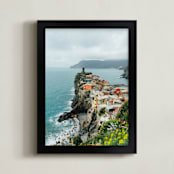 "Vernazza Vista " - Art Print in Italia Home by Kate Baird - Framed