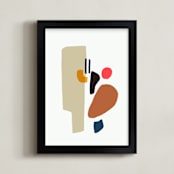 "MCM" - Art Print in Beige clouds by Svitlana Martynjuk - Framed