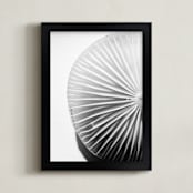 "Mushroom Left" - Art Print in grey by Alexis Arnold - Framed