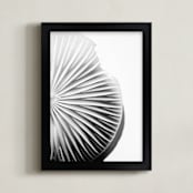 "Mushroom Right" - Art Print in grey by Alexis Arnold - Framed