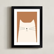 "House Cat" - Art Print in Sienna by Coit Creative - Framed