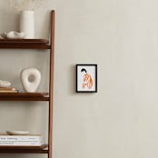 "Orange bloom" - Art Print in Mandarin Orange by Huda Lully - In a Room