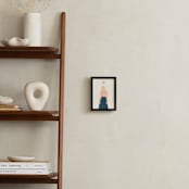 "From Where I Stand" - Art Print in Indigo by Field and Sky - In a Room