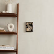 "Neutral Essence Series 3" - Art Print in Tan and Black by Angela Simeone - In a Room
