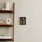 "Neutral Essence Series 4" - Art Print in Tan and Black by Angela Simeone - In a Room