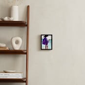 "Purple Kimono" - Art Print in Vibrant Purple by Jenny Partrite - In a Room