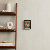 "Akron Ohio" - Art Print in Classic Orange by Nathan Poland - In a Room