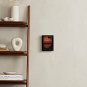 "Light Off, Light On" - Art Print in Sunset Orange by Rasa Puzinaite - In a Room