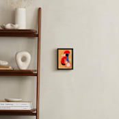 "Rooster" - Art Print in Volcano Red by Lisa Travis - In a Room