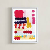"What you want" - Art Print in Magenta by HAPI ART - Framed