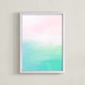 "Bermuda" - Art Print in Amour by Artsy Canvas Girl Designs - Framed