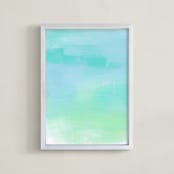 "Cala Deia" - Art Print in French Pass by Artsy Canvas Girl Designs - Framed