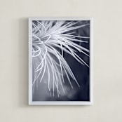 "Lively" - Art Print in Mellow Blues by Debra Pruskowski - Framed
