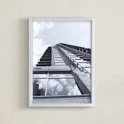 "Endless" - Art Print in Cement Gray by Gray Star Design - Framed