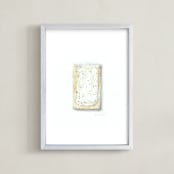 "Popt(art) - Blueberry" - Art Print in blueberry by Jackie Graham - Framed