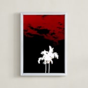"Red Dusk" - Art Print in Red Dusk by Jonathan Brooks - Framed