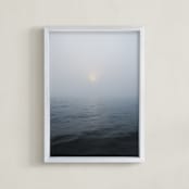 "On the Water" - Art Print in Periwinkle Blue by OLIVIA JOY ST.CLAIRE - Framed