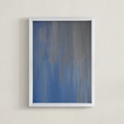 "Stormy Blues" - Art Print in Stormy Blues by Camille Pietrow - Framed