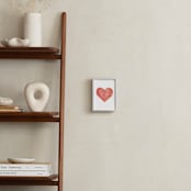 "i heart you to pieces" - Art Print in Rose by Belia Simm - In a Room