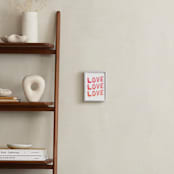 "Love, Love, Love" - Art Print in Light Petal by Belia Simm - In a Room