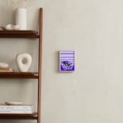 "Electric Palm" - Art Print in Electric Violet by AMANDA LOMAX - In a Room