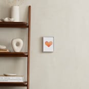 "Heart Stripes Gradient" - Art Print in Sunrise by Belia Simm - In a Room