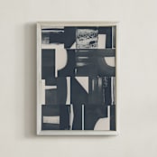 "Monochrome" - Art Print in Black by Lena Erysheva - Framed