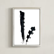 "two birds of a feather" - Art Print in Black by Robin Ott - Framed