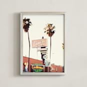 "Canter's" - Art Print in Sunset Blvd by Vera Mladenovic - Framed
