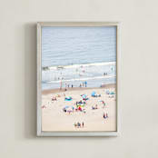 "Stinson Beach" - Art Print in Waves by Colette Peri - Framed