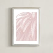 "Soft Palm Top" - Art Print in blush pink by Owl and Toad - Framed