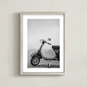 "Ciao" - Art Print in Charcoal Black by Tania Medeiros - Framed