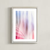 "abstract palms II" - Art Print in berry by Kamala Nahas - Framed