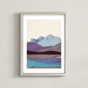 "Peaceful Valley" - Art Print in Mountain Mist by Field and Sky - Framed