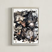"Wander Soul" - Art Print in Sea of Black by Michelle Jean - Framed