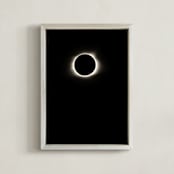 "Totality" - Art Print in Eclipse by Sara Heilwagen - Framed