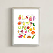 "ABCs Food" - Art Print in foodie by Stick and Petal - Framed
