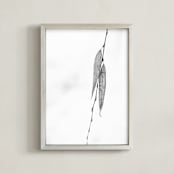 " Closer III" - Art Print in black white by Lying on the grass - Framed