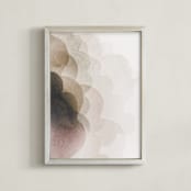 "Petal Light" - Art Print in Blushed by Karen Kardatzke - Framed