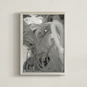 "All That Jazz" - Art Print in smokey grey by Camille Pietrow - Framed