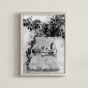"Pottery No.1 b+w" - Art Print in black + white by Crystal Lynn Collins - Framed