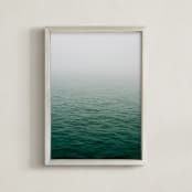 "The Lady of Shallott" - Art Print in Dark Sea Green by AMANDA LOMAX - Framed