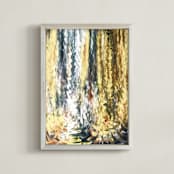 "Solar System Collection - Mercury" - Art Print in Mercury Hot Yellow by Mariecor Agravante - Framed