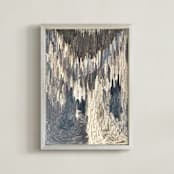 "Solar System Collection - Moon" - Art Print in Moon Slate by Mariecor Agravante - Framed