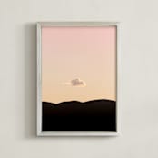 "drifting no.1" - Art Print in pink by Crystal Lynn Collins - Framed