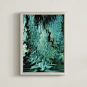 "Solar System Collection - Uranus" - Art Print in 7th Planet Blue-Green by Mariecor Agravante - Framed