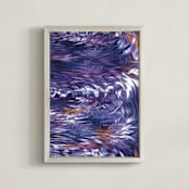 "Solar System Collection - Neptune" - Art Print in Neptune Indigo by Mariecor Agravante - Framed