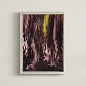 "Solar System Collection - Pluto" - Art Print in Planet Pluto Burgundy by Mariecor Agravante - Framed