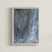 "Solar System Collection - Comet" - Art Print in Comet Silver Gray by Mariecor Agravante - Framed